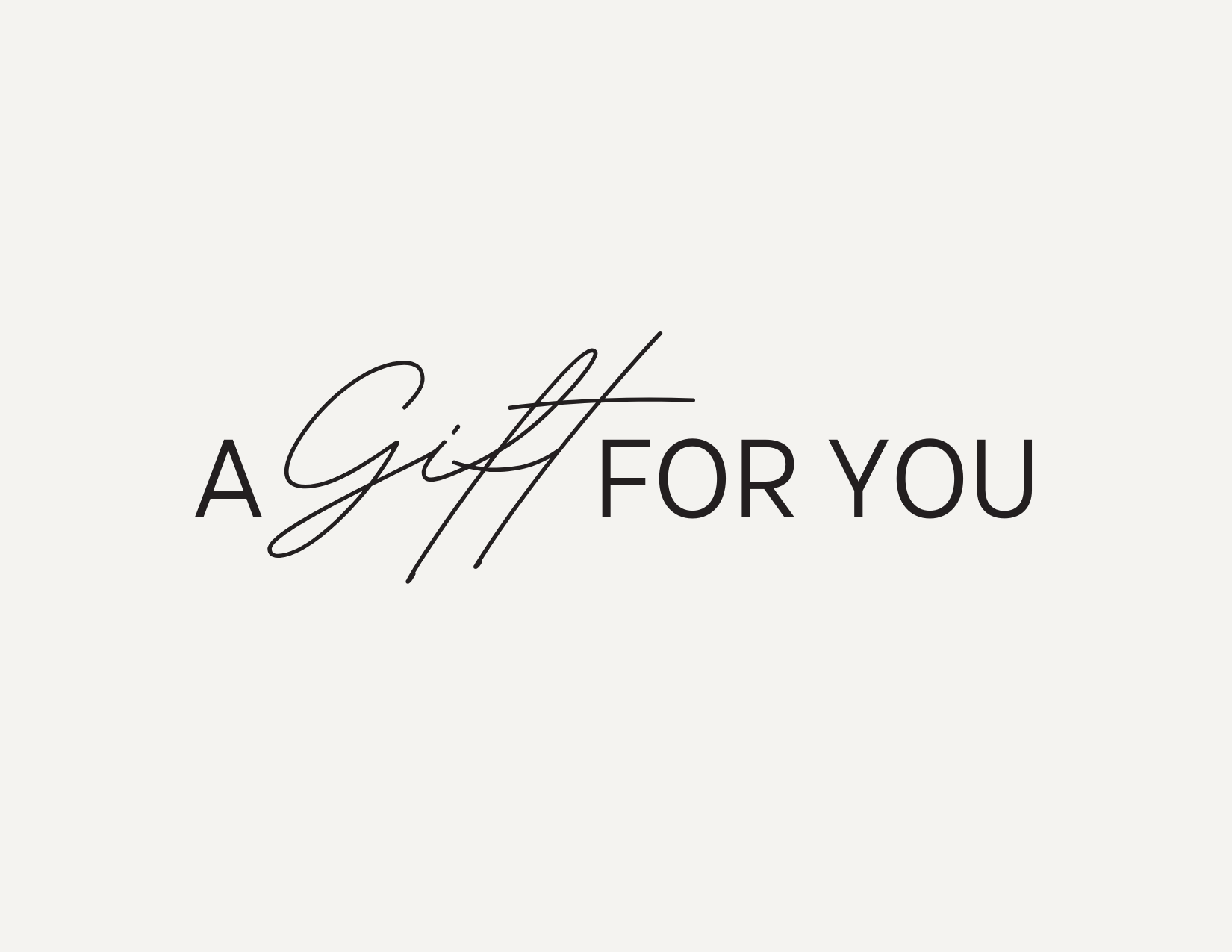 Gift Certificate A Gift For You image banner